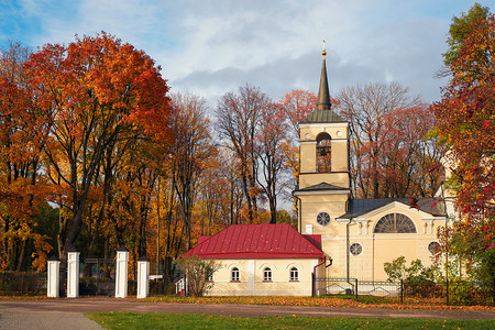 博物馆保护区的入口是屠格涅夫斯帕基卢托维诺沃俄罗斯奥廖尔州图片