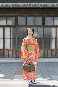 穿着和服的女人在日本Saitama的图片