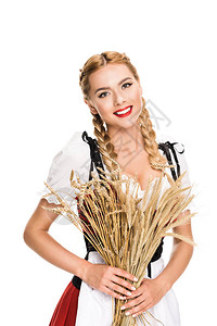穿着传统的德国传统服装图片