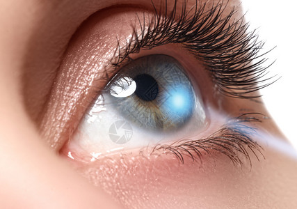 激光视力矫正女人的眼睛人类的眼睛激光矫正的女人图片