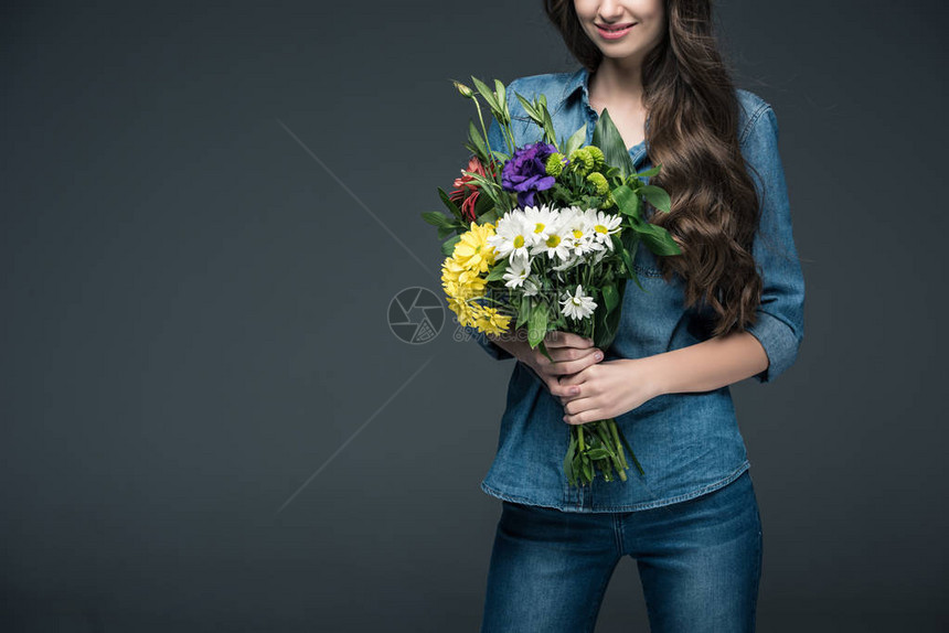 为国际妇女节盛放花束图片