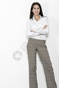 公司企业长裤和衬衫专业女职业妇女工作图片