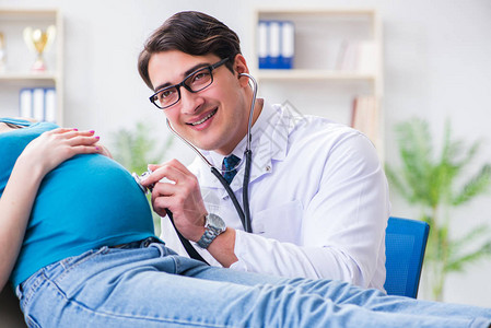 怀孕妇女看医生学图片