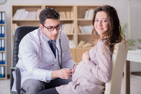 孕妇看医生咨询图片