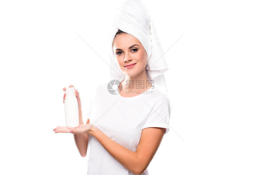 妇女拿着奶油瓶手握着奶油瓶图片