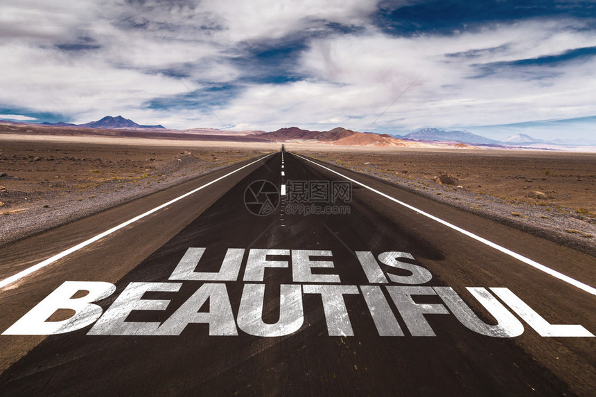 生活是美好的写在沙漠路上图片