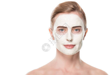 女面部皮肤保护面罩图片