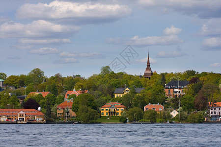 斯德哥尔摩的建筑背景图片