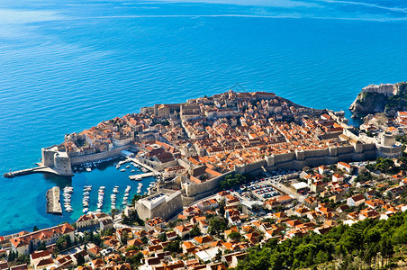Dubrovnik在克罗地亚的景色图片