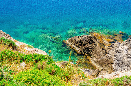 关于希腊岛清水海湾和绿色海图片