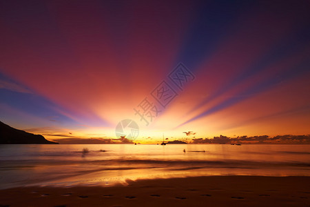 塞舌尔海滩的美图片