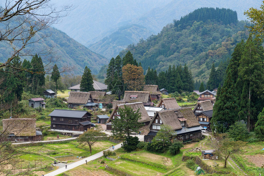 日本的日本老村图片