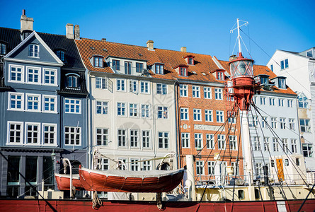 丹麦哥本哈根旧城Nyhavn码头图片