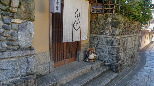 京都旧城千山地区传统街道图片