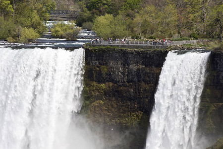 美国一侧惊人的尼亚加拉瀑图片