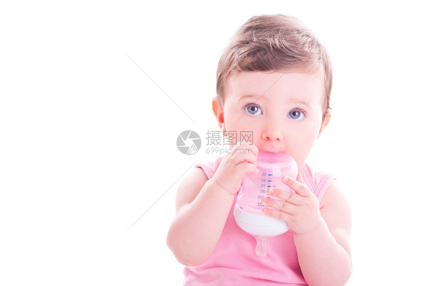 带粉红色婴儿瓶图片