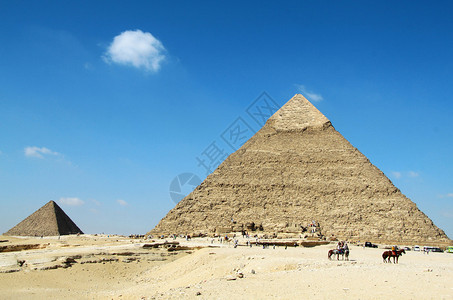 美丽的埃及金字塔吉萨哈图片