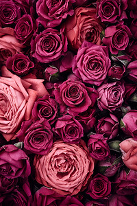 美丽的玫瑰花朵背景图片