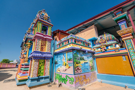 美丽的泰米尔印度教寺庙图片
