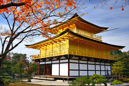 日本京都的金阁寺图片