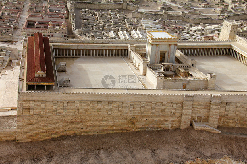 第二寺庙古耶路撒冷的模范图片