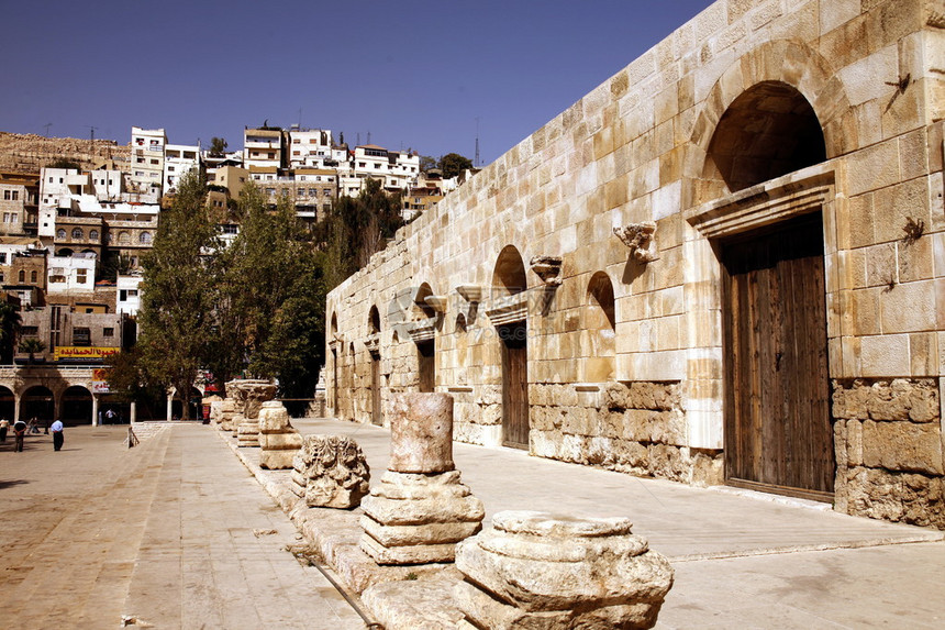 中东约旦市安曼市的一个哈希姆地区图片
