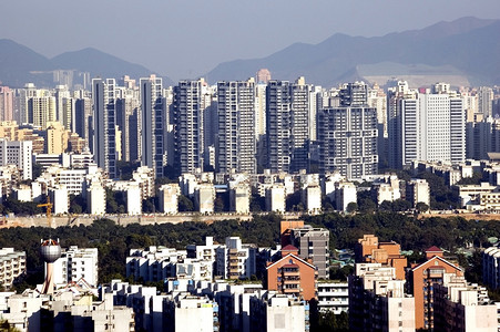 广东省深圳市景现代住宅区现代和旧公图片