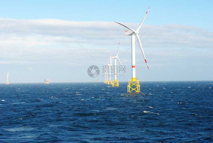 海上风能发电可持续能源图片