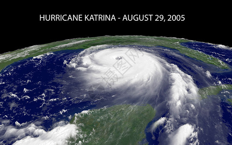 2005年8月28日卡特里娜飓风在墨西哥湾上空的卫星照片该NOAA图像属于公共领域GOES124背景图片