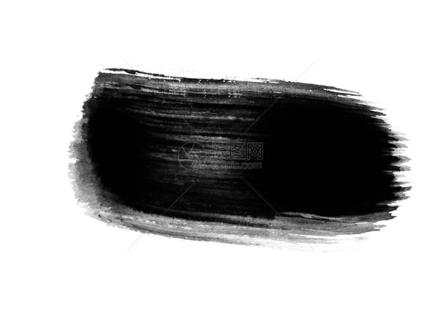 黑色图形色块图形画笔触效果图片