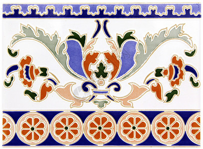 西班牙巴伦西亚旧房子外墙上的传统瓷砖azule插画