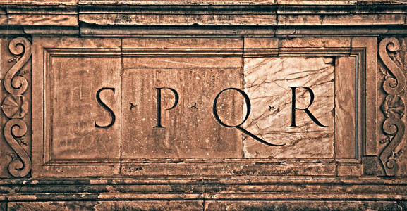 意大利罗马罗马符号SPQR意图片