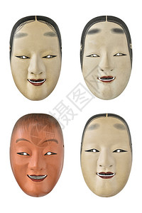 古董日本面具套装图片