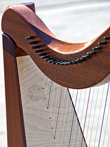 古代竖琴的特殊弦图片
