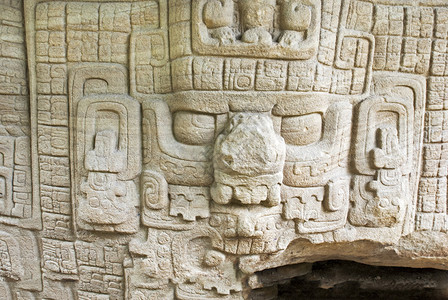 危地马拉Quirigua玛雅神图片