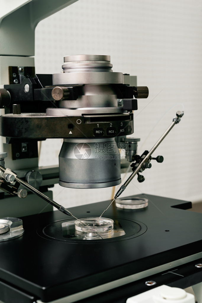 体外受精过程的显微镜关闭肥化实验室设备图片