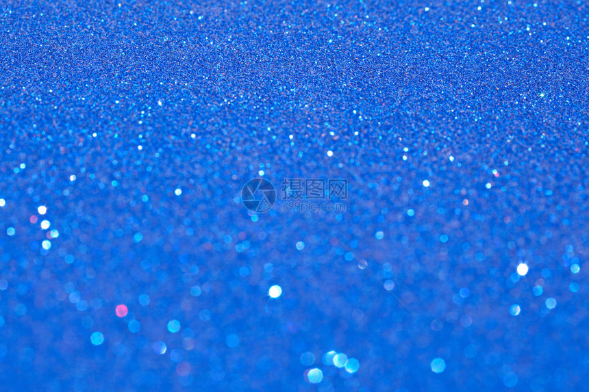 抽象的蓝色闪光节日背景框架与闪亮的星和银河般的感觉圣诞装饰和节日庆典背景纹理奢华质图片