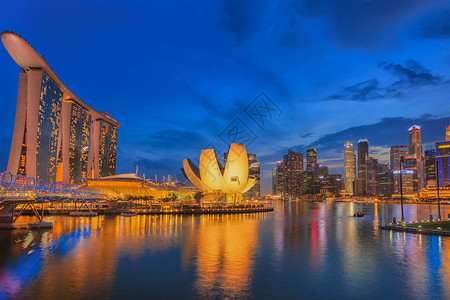 新加坡金融区风景图片