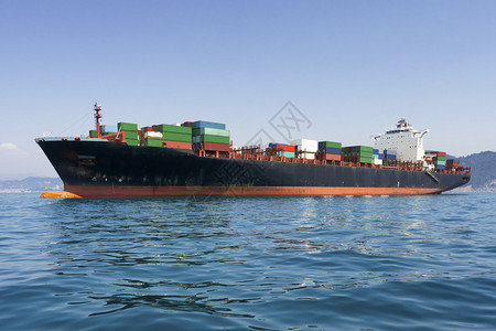 货物海运集装箱船舶图片