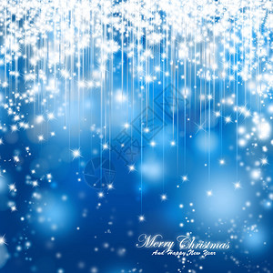 圣诞闪发光的背景蓝色魔法闪图片