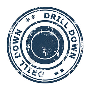 DrillDown商业概念图章被图片