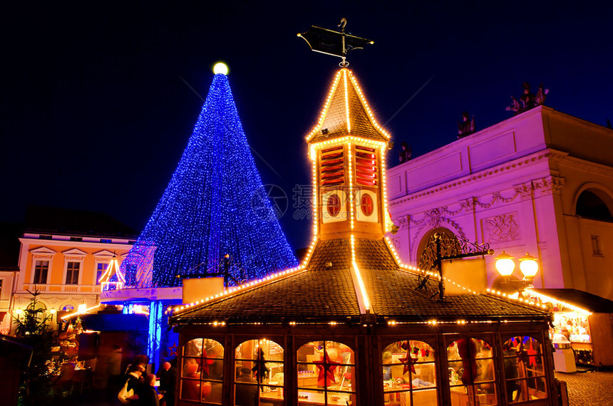 波茨坦Weihnachtsmarkt波茨坦圣图片