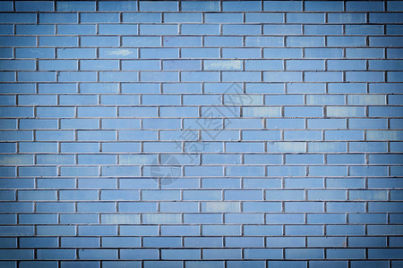 小蓝砖墙砖砌的质地严格的空图片