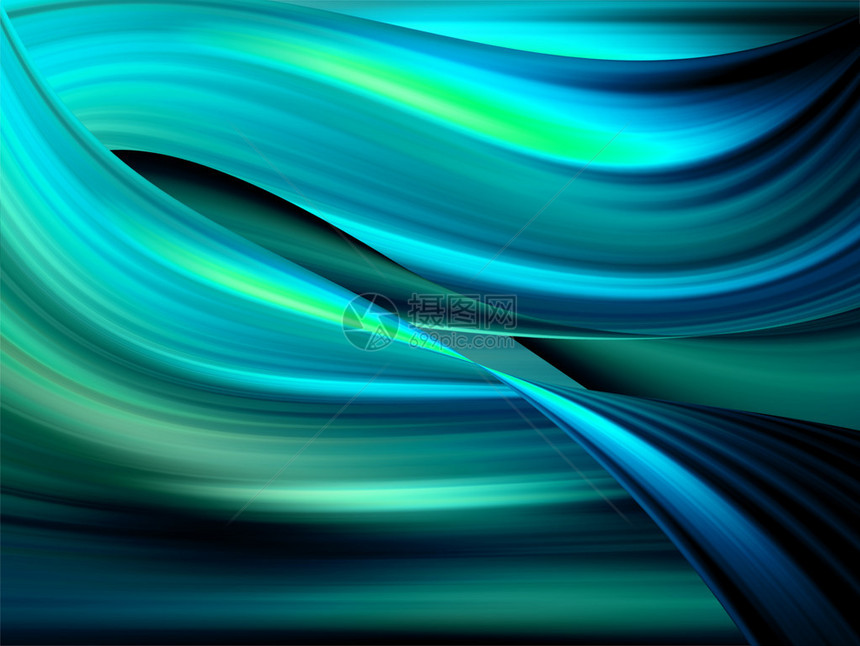 蓝色动态波浪纹理效果图片