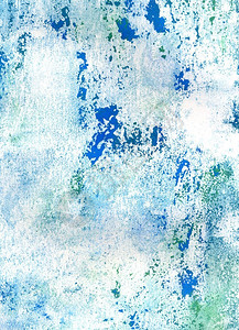 明亮的蓝色水彩纹理作为抽象垃圾背景图片
