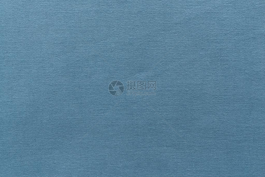 蓝色粗织布或棉花材料的纹图片