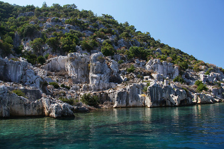 土耳其的海洋和岩石图片