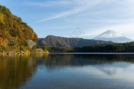 富士山和西湖图片