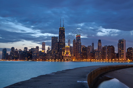 芝加哥市的暮光之城图片