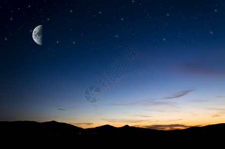 夜空背景背景图片